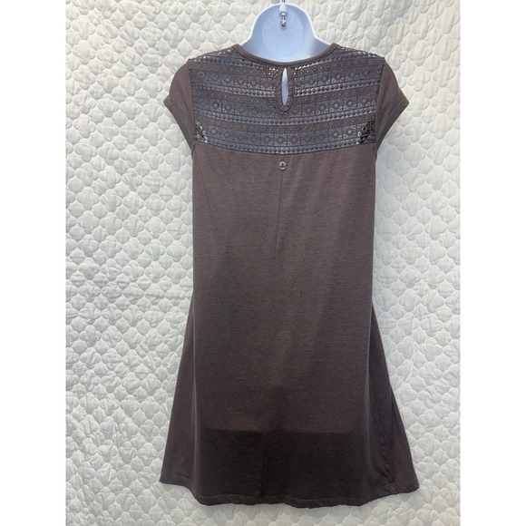 Prana Daydream Purple Shift T-shirt‎ Dress Organic Cotton Size Small - Picture 4 of 7
